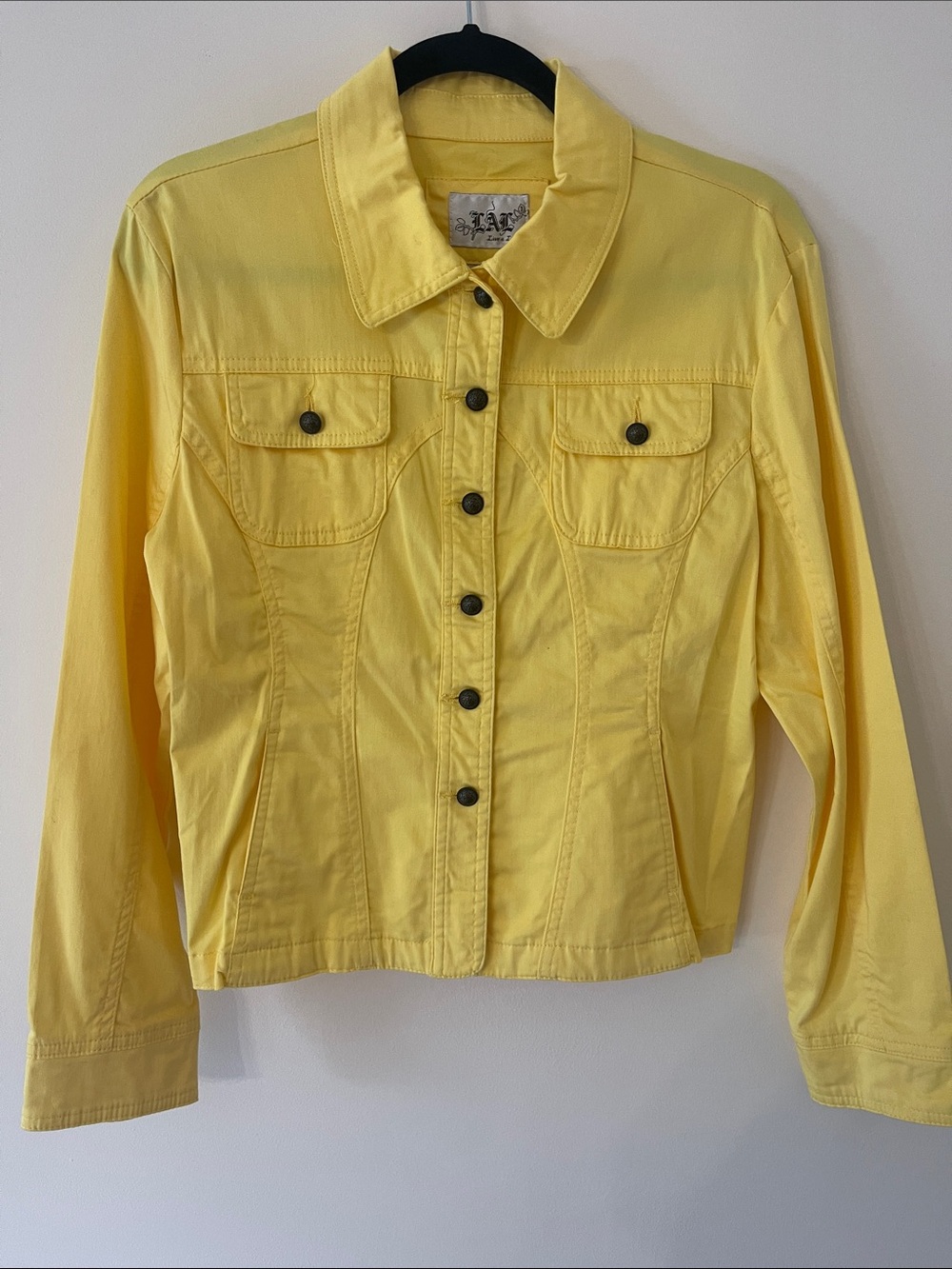 Live a Little Butter Yellow Women's Jean Jacket